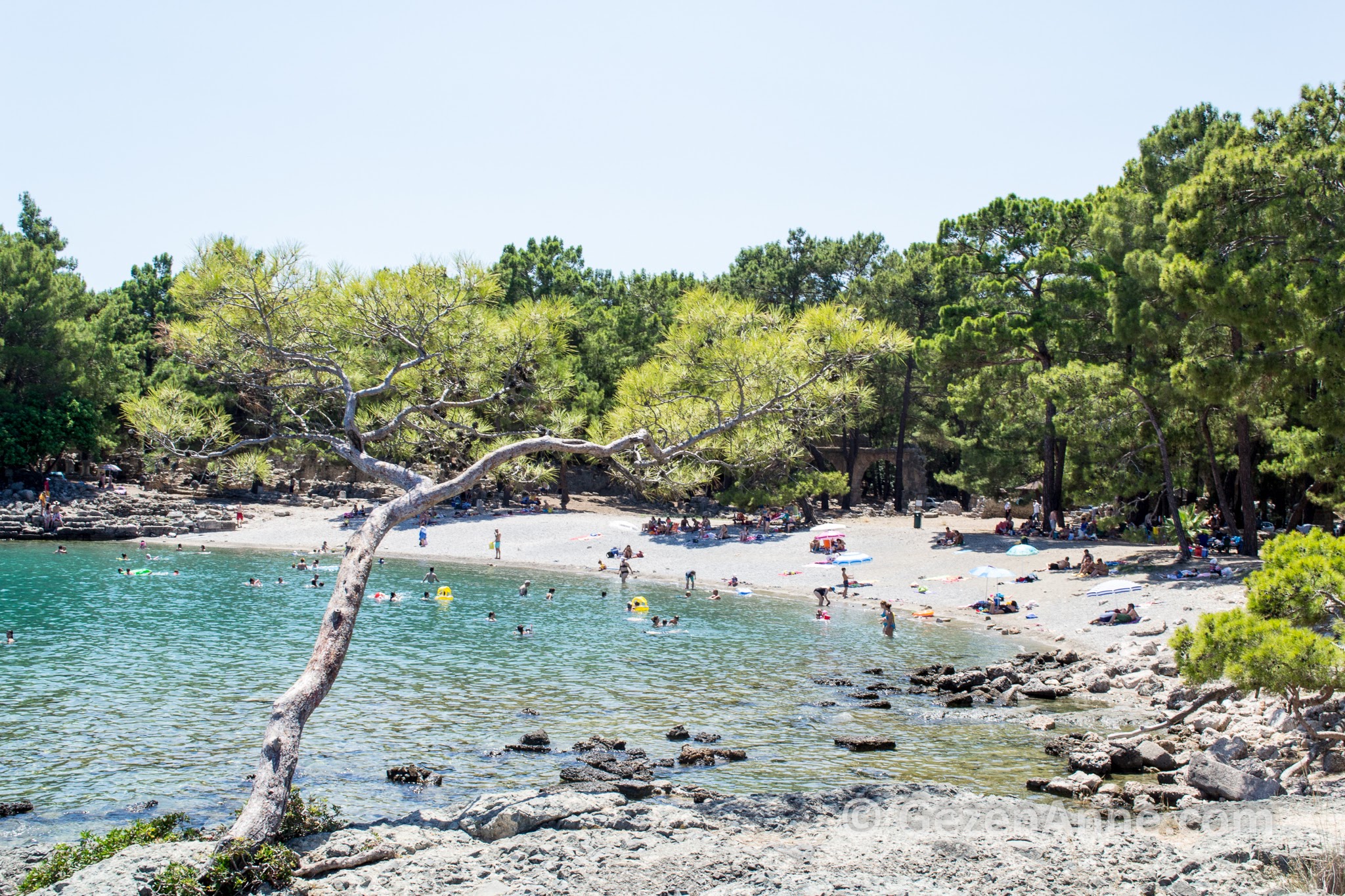 phaselis bay and swiming pause